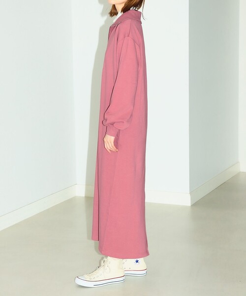 B:MING by BEAMS(ビーミングバイビームス)の「B:MING by BEAMS / ハーフジップ 裏毛 ワンピース(ワンピース・レディース・ピンク系その他/チャコールグレー/ベージュ・SMALL/MEDIUM)」の15枚目の写真