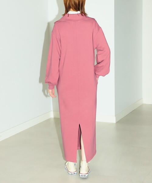 B:MING by BEAMS(ビーミングバイビームス)の「B:MING by BEAMS / ハーフジップ 裏毛 ワンピース(ワンピース・レディース・ピンク系その他/チャコールグレー/ベージュ・SMALL/MEDIUM)」の6枚目の写真