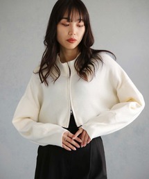 cheriella | 【cheriella】WEB限定ショートZIPニットブルゾン(ブルゾン)