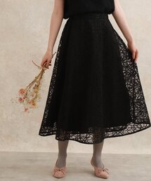 couture brooch | 【秋冬新作/大人フェミニン】コード刺繍フレアースカート(スカート)