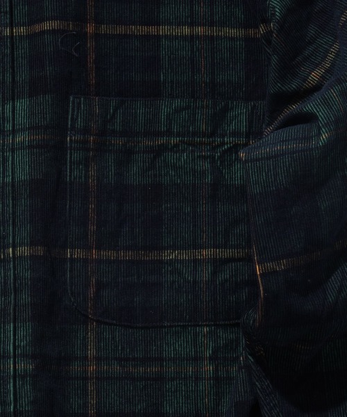 BEAMS（ビームス）の「BEAMS / ブラックウォッチ コーデュロイ シャツ（シャツ/ブラウス・メンズ・グレー/ネイビー・S/M/L/XL）」の10枚目の写真