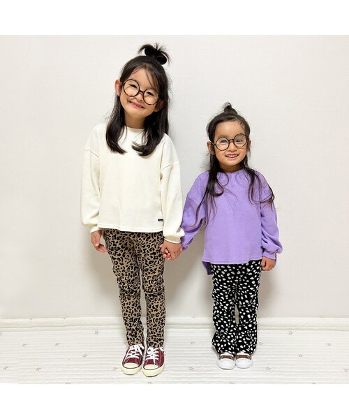 BREEZE（ブリーズ）の「総柄ジャガードフレアパンツ（その他パンツ・キッズ・レッド/ブラウン/ブラック・130/140/110/120/90/100/80）」の6枚目の写真