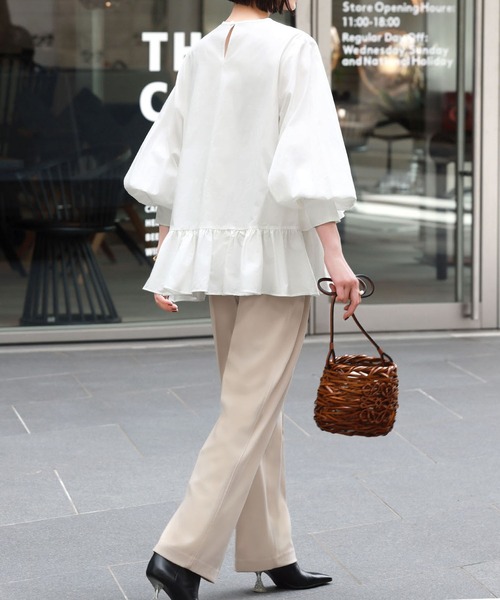 シャネル段フリルブラウス シャネル段フリルブラウス