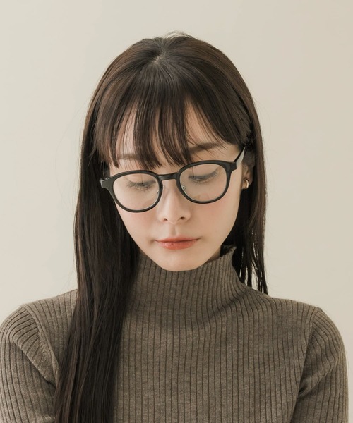 SMELLY(スメリー)の「ボスリントンダテメガネ(メガネ・レディース・ブラウン/ブラック・-)」の3枚目の写真