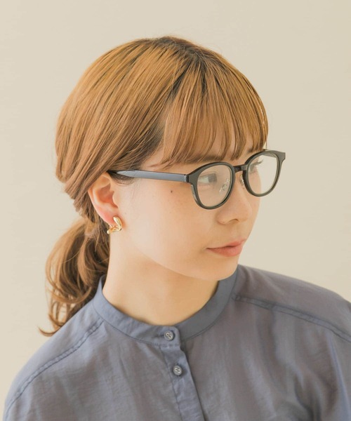 SMELLY(スメリー)の「ボスリントンダテメガネ(メガネ・レディース・ブラウン/ブラック・-)」の5枚目の写真