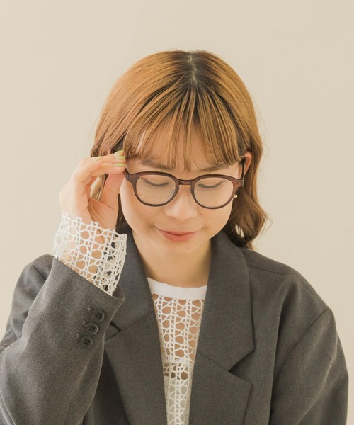 SMELLY(スメリー)の「ボスリントンダテメガネ(メガネ・レディース・ブラウン/ブラック・-)」の12枚目の写真