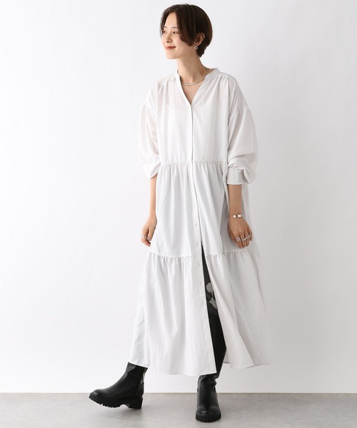 LEPSIM(レプシィム)の「フハクティアードワンピース 961520(ワンピース・レディース・ブラウン/ブラック/オフホワイト・FREE)」の7枚目の写真