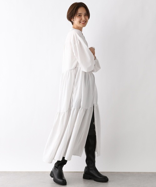 LEPSIM(レプシィム)の「フハクティアードワンピース 961520(ワンピース・レディース・ブラウン/ブラック/オフホワイト・FREE)」の9枚目の写真