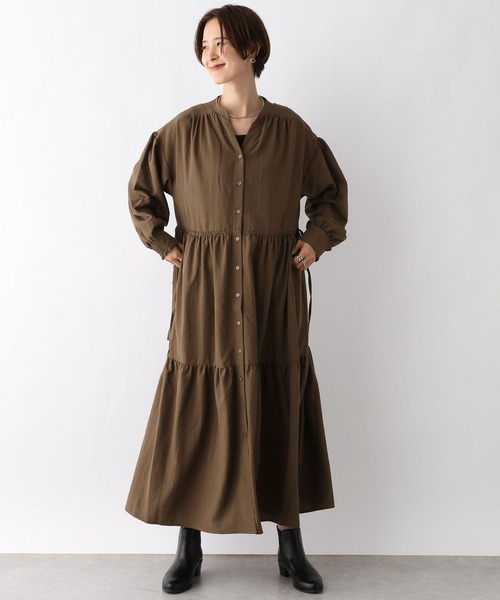 LEPSIM(レプシィム)の「フハクティアードワンピース 961520(ワンピース・レディース・ブラウン/ブラック/オフホワイト・FREE)」の12枚目の写真