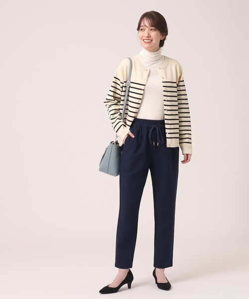 SHOO・LA・RUE（シューラルー）の「◆大人上品に スポンディッシュ パール調ボタンカーディガン（カーディガン/ボレロ・レディース・ホワイト系その他3/ホワイト/イエロー/ブラック・02/03/04）」の5枚目の写真