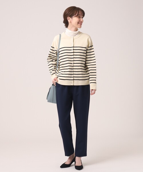 SHOO・LA・RUE（シューラルー）の「◆大人上品に スポンディッシュ パール調ボタンカーディガン（カーディガン/ボレロ・レディース・ホワイト系その他3/ホワイト/イエロー/ブラック・02/03/04）」の6枚目の写真