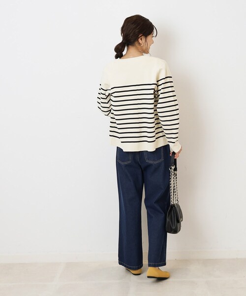 SHOO・LA・RUE（シューラルー）の「◆大人上品に スポンディッシュ パール調ボタンカーディガン（カーディガン/ボレロ・レディース・ホワイト系その他3/ホワイト/イエロー/ブラック・02/03/04）」の9枚目の写真