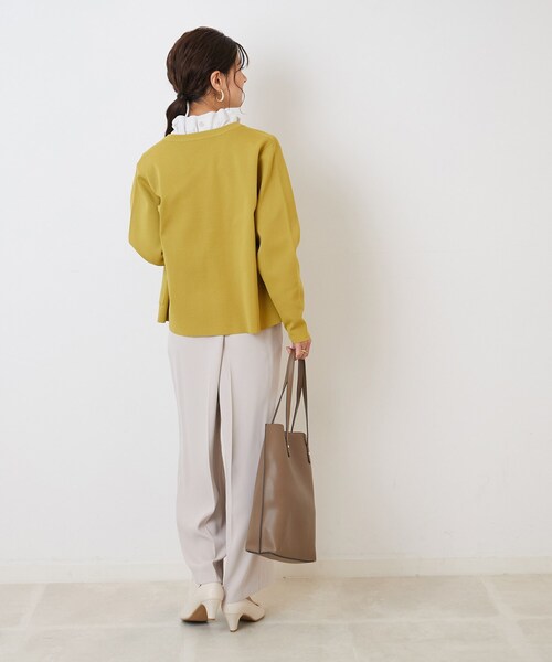 SHOO・LA・RUE（シューラルー）の「◆大人上品に スポンディッシュ パール調ボタンカーディガン（カーディガン/ボレロ・レディース・ホワイト系その他3/ホワイト/イエロー/ブラック・02/03/04）」の15枚目の写真