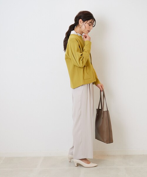 SHOO・LA・RUE（シューラルー）の「◆大人上品に スポンディッシュ パール調ボタンカーディガン（カーディガン/ボレロ・レディース・ホワイト系その他3/ホワイト/イエロー/ブラック・02/03/04）」の16枚目の写真