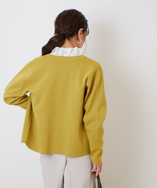 SHOO・LA・RUE（シューラルー）の「◆大人上品に スポンディッシュ パール調ボタンカーディガン（カーディガン/ボレロ・レディース・ホワイト系その他3/ホワイト/イエロー/ブラック・02/03/04）」の19枚目の写真