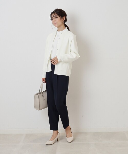 SHOO・LA・RUE（シューラルー）の「◆大人上品に スポンディッシュ パール調ボタンカーディガン（カーディガン/ボレロ・レディース・ホワイト系その他3/ホワイト/イエロー/ブラック・02/03/04）」の20枚目の写真