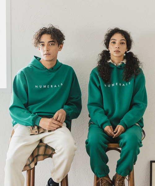 NUMERALS（ヌメラルズ）の「【UNISEX】[NUMERALS]スウェットフーディー（スウェット・メンズ・ボルドー/グレー/ブラック/その他8/グリーン・X-LARGE/MEDIUM/LARGE）」の3枚目の写真