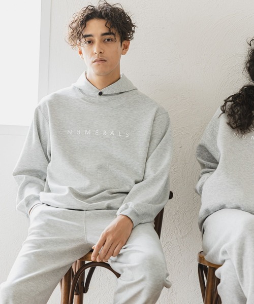NUMERALS（ヌメラルズ）の「【UNISEX】[NUMERALS]スウェットフーディー（スウェット・メンズ・ボルドー/グレー/ブラック/その他8/グリーン・X-LARGE/MEDIUM/LARGE）」の9枚目の写真