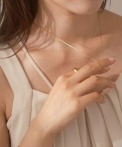 CIAOPANIC（チャオパニック）の「【Keyon/キーオン】 Sai / シアーチェーンネックレス（ネックレス・レディース・ゴールド/シルバー・FREE）」の4枚目の写真