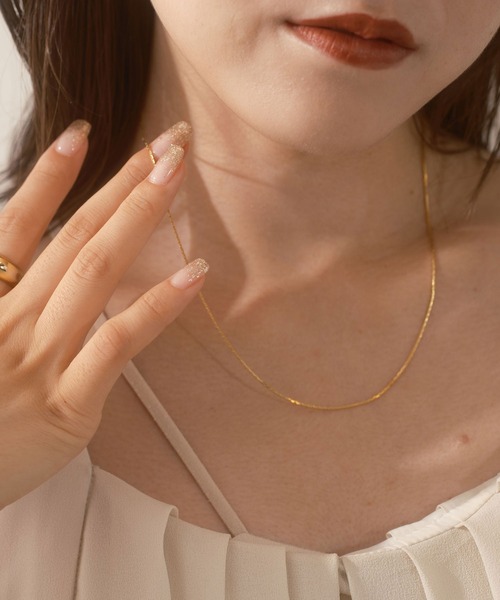 CIAOPANIC（チャオパニック）の「【Keyon/キーオン】 Sai / シアーチェーンネックレス（ネックレス・レディース・ゴールド/シルバー・FREE）」の5枚目の写真