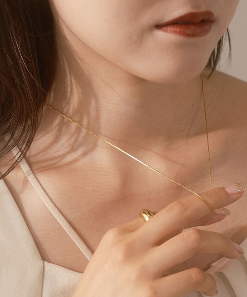 CIAOPANIC（チャオパニック）の「【Keyon/キーオン】 Sai / シアーチェーンネックレス（ネックレス・レディース・ゴールド/シルバー・FREE）」の6枚目の写真