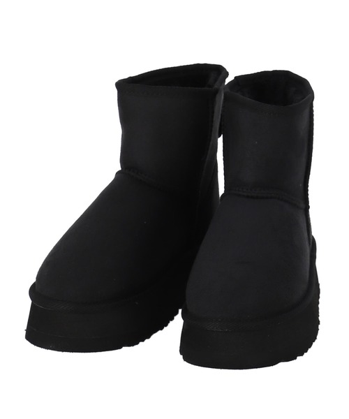 anap mimpi（アナップミンピ）の「厚底ムートンショートブーツ（ブーツ・レディース・キャメル/ブラック・M/S/L）」の20枚目の写真