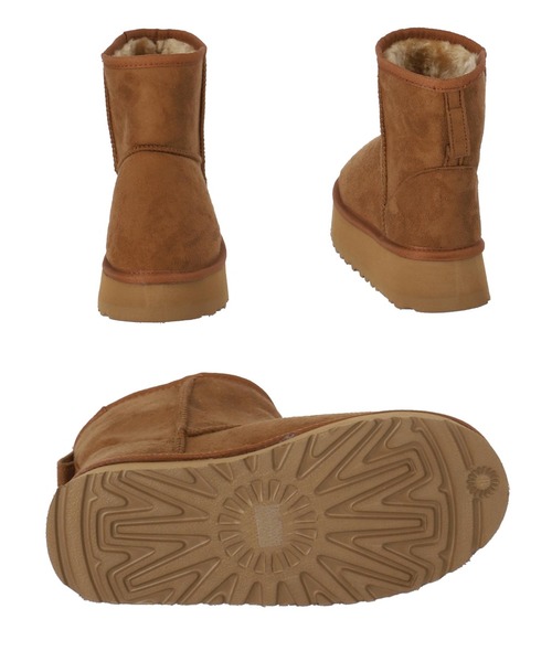 anap mimpi（アナップミンピ）の「厚底ムートンショートブーツ（ブーツ・レディース・キャメル/ブラック・M/S/L）」の3枚目の写真