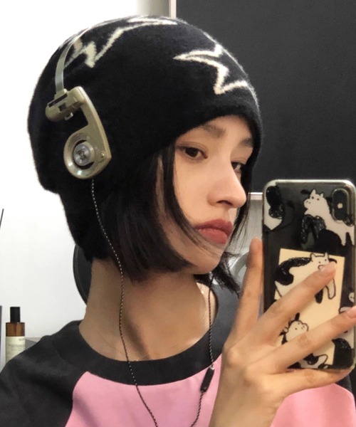 Vipoa（ヴィポア）の「モノグラムジャガードニットキャップ（ニットキャップ/ビーニー・レディース・ゼブラ/ブラック/アイボリー・FREE）」の16枚目の写真