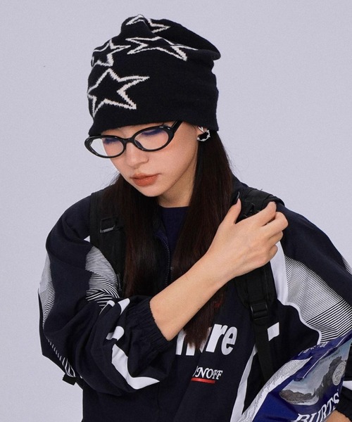 セール】モノグラムジャガードニットキャップ（ニットキャップ