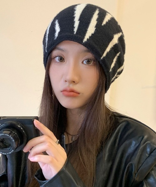 Vipoa（ヴィポア）の「モノグラムジャガードニットキャップ（ニットキャップ/ビーニー・レディース・ゼブラ/ブラック/アイボリー・FREE）」の22枚目の写真