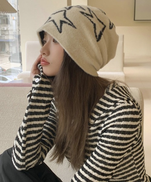 Vipoa（ヴィポア）の「モノグラムジャガードニットキャップ（ニットキャップ/ビーニー・レディース・ゼブラ/ブラック/アイボリー・FREE）」の20枚目の写真