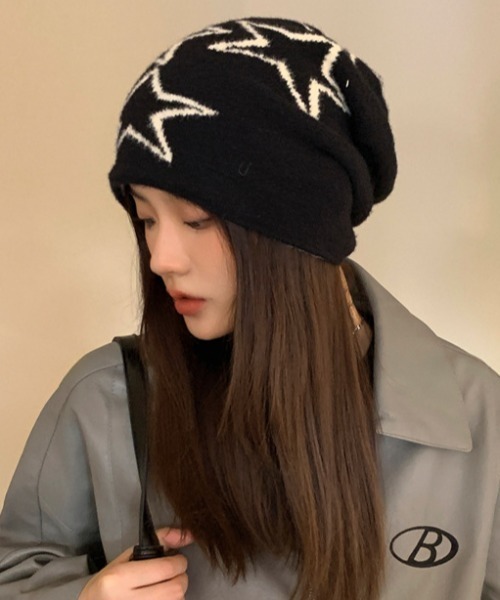 モノグラムジャガードニットキャップ（ニットキャップ/ビーニー