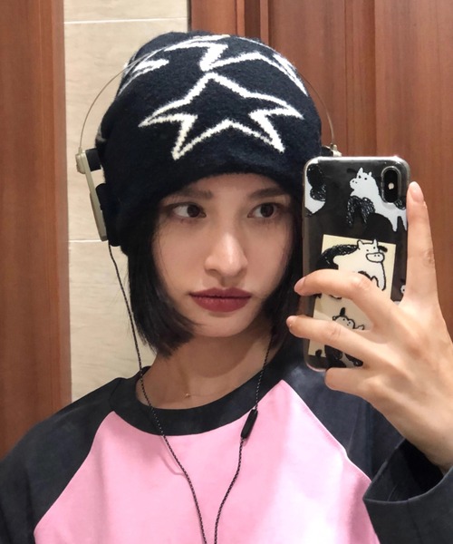 ShowMinorSavage SMS ジャガードビーニー ニット帽 ShowMinorSavage