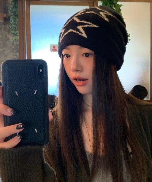Vipoa（ヴィポア）の「モノグラムジャガードニットキャップ（ニットキャップ/ビーニー・レディース・ゼブラ/ブラック/アイボリー・FREE）」の8枚目の写真