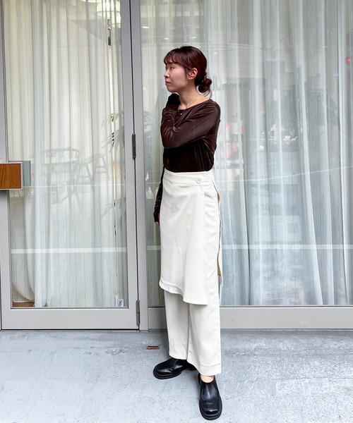 feepur（フェピュール）の「ラップレイヤードスラックス（スラックス