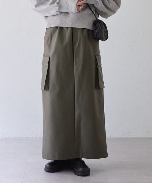 CIAOPANIC TYPY（チャオパニックティピー）の「レザーカーゴイージースカート（スカート・レディース・ブラック/アイボリー/カーキ・ONE SIZE）」の20枚目の写真