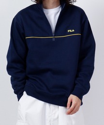 FILA | FILA 裏起毛パイピングハーフジップ(スウェット)