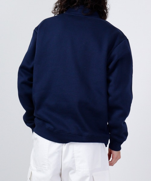 FILA（フィラ）の「FILA 裏起毛パイピングハーフジップ（スウェット・メンズ・グリーン/ネイビー・M/L）」の13枚目の写真