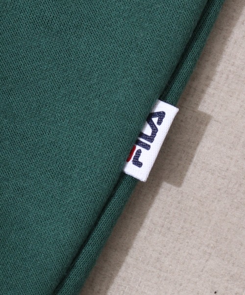 FILA（フィラ）の「FILA 裏起毛パイピングハーフジップ（スウェット・メンズ・グリーン/ネイビー・M/L）」の19枚目の写真