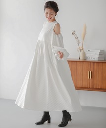 オープンショルダージャガードワンピース