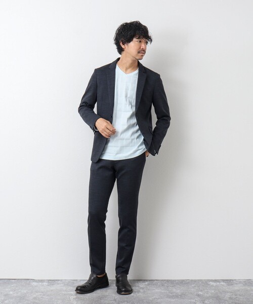 Stutostein Nolley's（シュテットシュタインノーリーズ）の「幾何学リンクス長袖Tシャツ（Tシャツ/カットソー・メンズ・チャコールグレー/ホワイト/ライトグレー/ライトブルー・L/M/S/XL）」の18枚目の写真