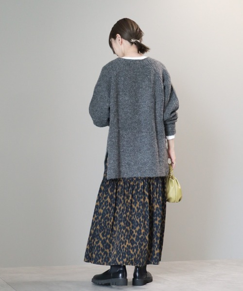 AMERICAN HOLIC（アメリカンホリック）の「ミックスヤーンカフタンニットプルオーバー（ニット/セーター・レディース・イエロー/ダークグレー/レッド/ベージュ/パープル・L/M）」の20枚目の写真