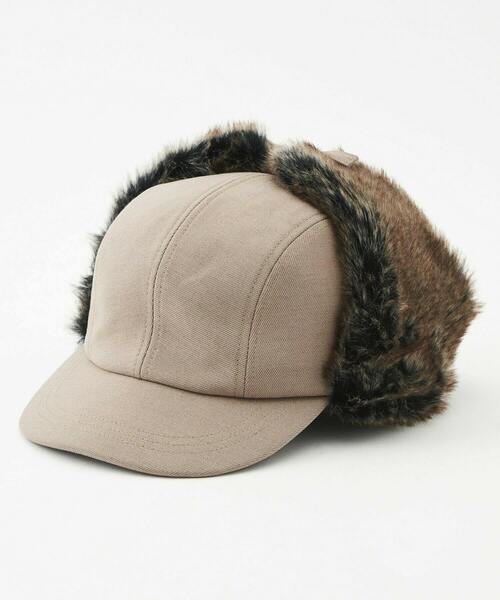 FRAPBOIS（フラボア）の「フライトキャップ（キャップ・レディース・ベージュ/ブラック・FREE）」の3枚目の写真