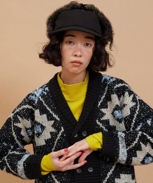 FRAPBOIS（フラボア）の「フライトキャップ（キャップ・レディース・ベージュ/ブラック・FREE）」の14枚目の写真