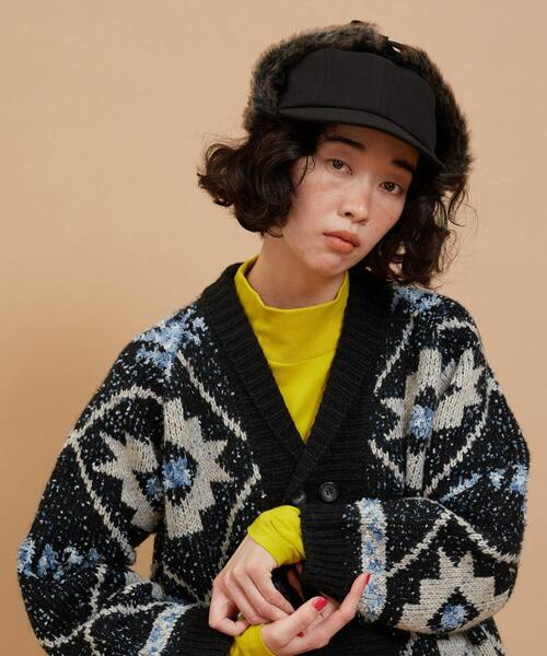 FRAPBOIS（フラボア）の「フライトキャップ（キャップ・レディース・ベージュ/ブラック・FREE）」の15枚目の写真