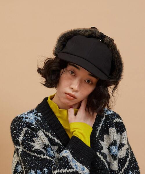 FRAPBOIS（フラボア）の「フライトキャップ（キャップ・レディース・ベージュ/ブラック・FREE）」の16枚目の写真