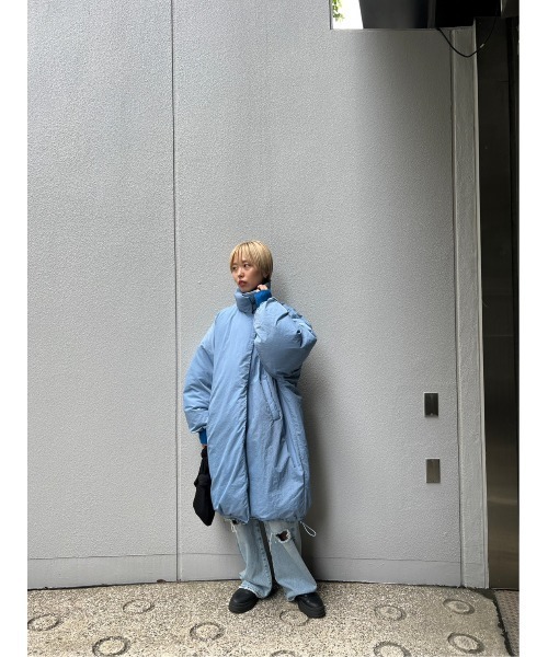 BLACK BY MOUSSY（ブラックバイマウジー）の「stand collar down coat