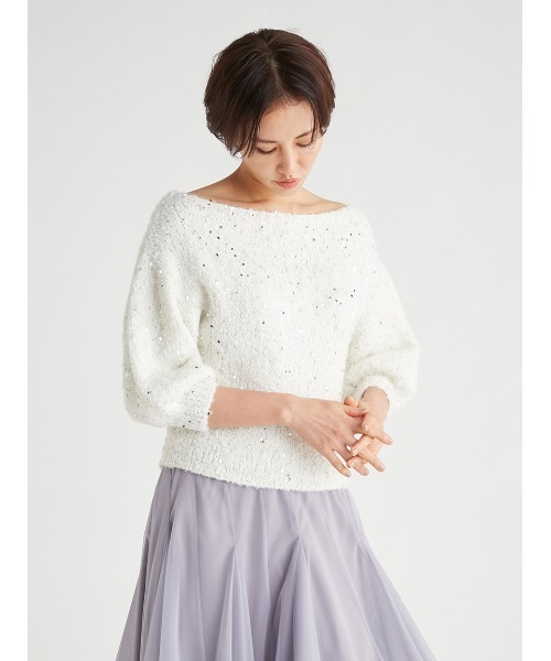 美品❤︎新作❤︎セルフォード❤︎ ファンシースパンコールヤーンニット セルフォード ファンシースパンコールヤーン ニット - メルカリ