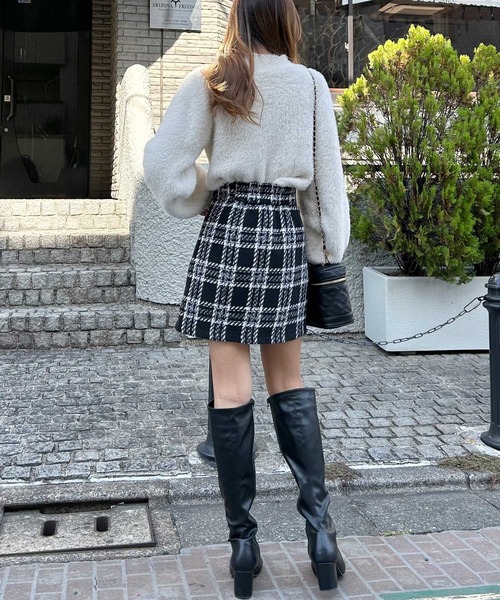 INGNI（イング）の「サイドベルトチェック柄／スカパン（その他パンツ・レディース・ホワイト系その他7/ブラック系/グレー系8・FREE）」の9枚目の写真