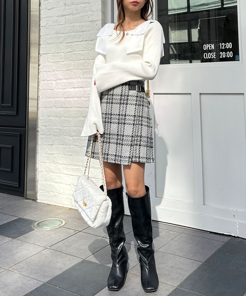 INGNI（イング）の「サイドベルトチェック柄／スカパン（その他パンツ・レディース・ホワイト系その他7/ブラック系/グレー系8・FREE）」の18枚目の写真